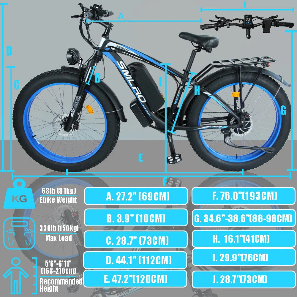 USA Warehouse Free Shipping E Bikes 2023 Electric Bicycle 1000w 48v 16ah Electric Fat Bike Long Range Other Electric Bike