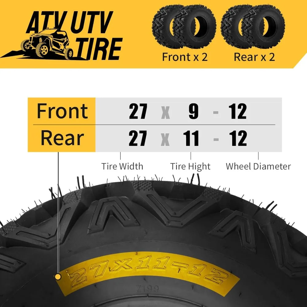 ATV UTV Tires 27x9-12 & 27x11-12
