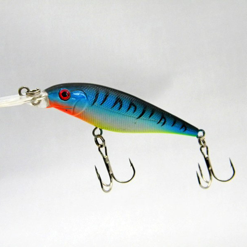 10 PCS Fake Fish Lure Set Wobbler Baits with Built-in Bell Hard Fishing Supplies for Bass Trout Salmon Artificial Bionic Lures