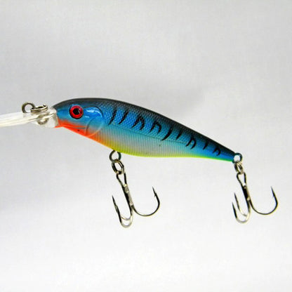 10 PCS Fake Fish Lure Set Wobbler Baits with Built-in Bell Hard Fishing Supplies for Bass Trout Salmon Artificial Bionic Lures