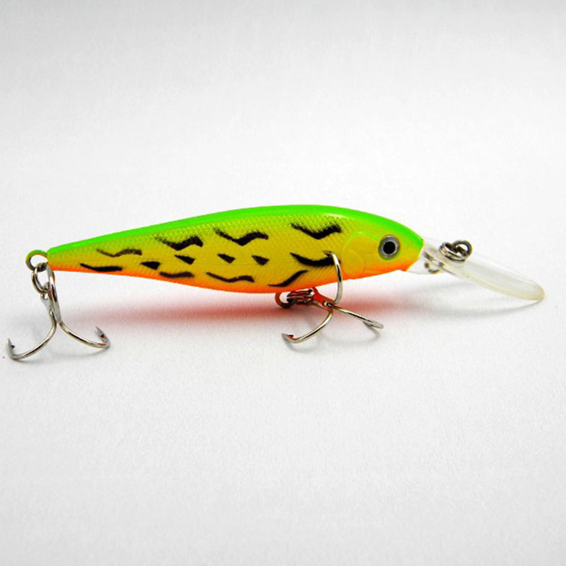 10 PCS Fake Fish Lure Set Wobbler Baits with Built-in Bell Hard Fishing Supplies for Bass Trout Salmon Artificial Bionic Lures