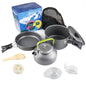 Camping Outdoor Supplies Lightweight Aluminum Kettle & Teapot Cookware Portable Camping Set