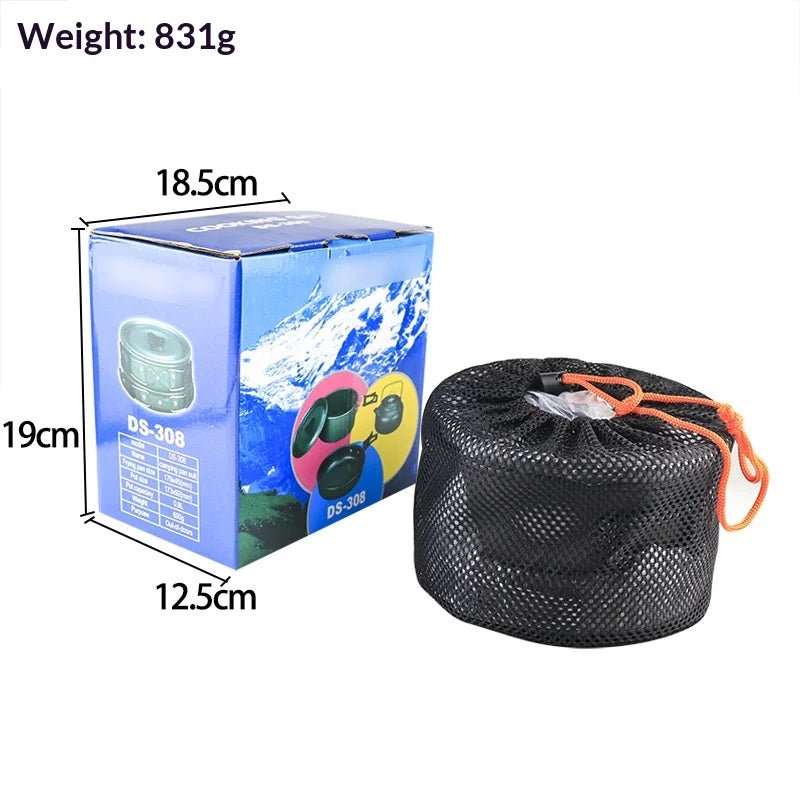Camping Outdoor Supplies Lightweight Aluminum Kettle & Teapot Cookware Portable Camping Set