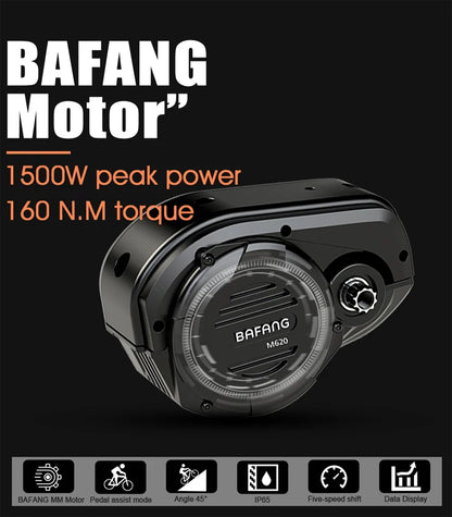 M620 29in 48v Mtb Bike Full Suspension Ebike Mid Drive Motor Carbon Fiber T700 Frame E Mountain Bike Lithium Battery 9-speed