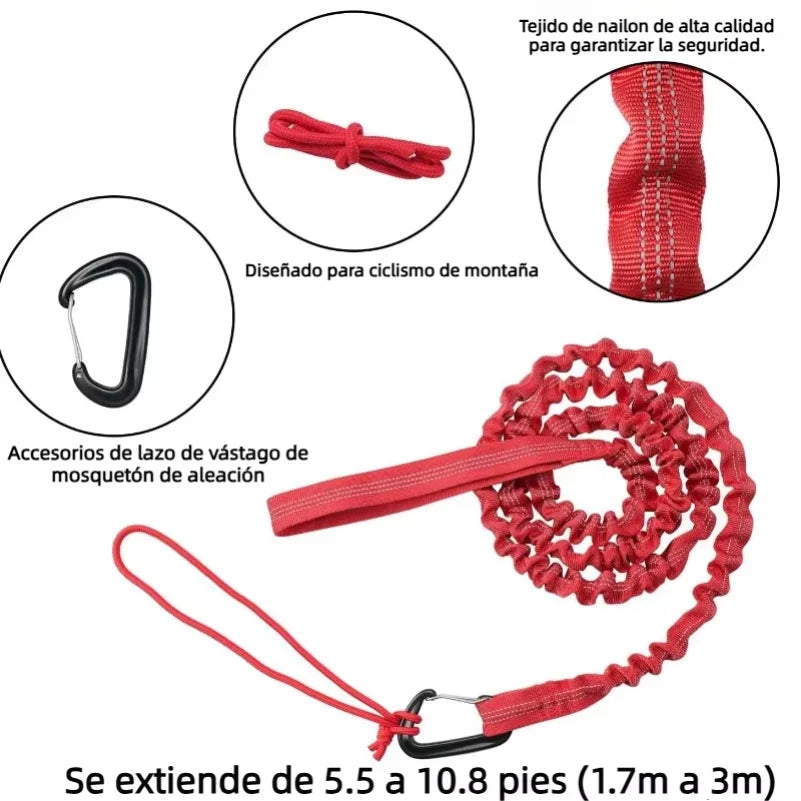 MTB Bike Towing Rope Trailer Rope Bicycle Traction Rope Nylon Traction Rope Parent-Child Outdoor Tool Cycling Safety Equipment