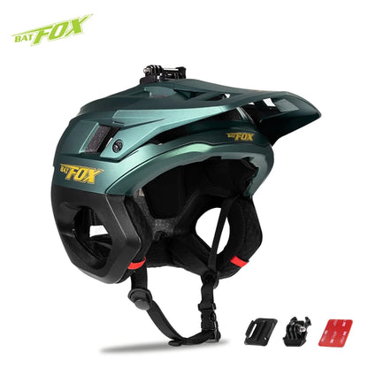 BATFOX Mountain bike helmet men's 3/4 bicycle helmet mtb casco outdoors sports cycling enduro helmet for bicycle casco ciclismo