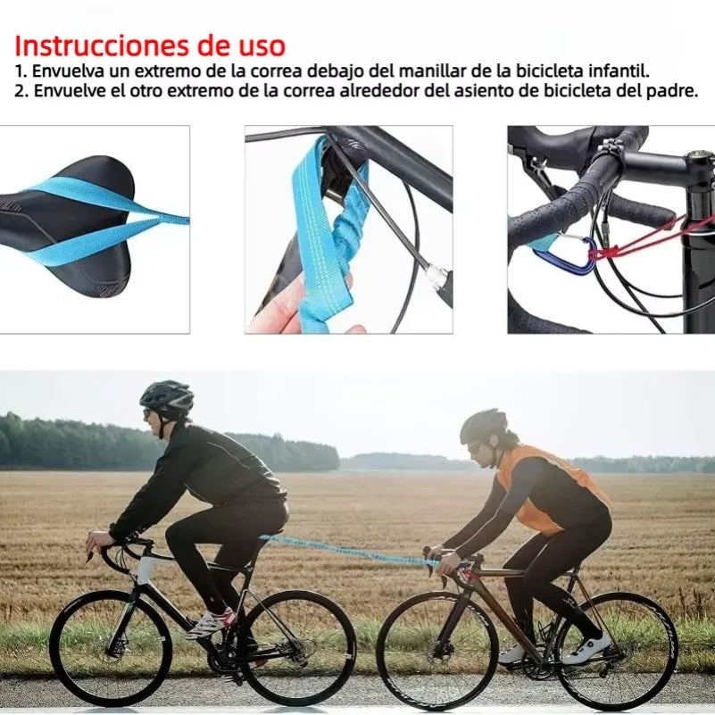 MTB Bike Towing Rope Trailer Rope Bicycle Traction Rope Nylon Traction Rope Parent-Child Outdoor Tool Cycling Safety Equipment
