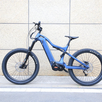 M620 29in 48v Mtb Bike Full Suspension Ebike Mid Drive Motor Carbon Fiber T700 Frame E Mountain Bike Lithium Battery 9-speed
