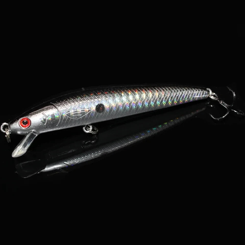 10pcs 9g/10cm Fishing Lures Minnow Floating Hard Bait Trolling Artificial Bait Wobbler Crankbait Carp Perch Pesca Fishing Tackle