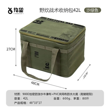 Outdoor Camping Storage Bag Large-capacity Folding Picnic Equipment Storage Box Tableware and Kitchenware Storage Box