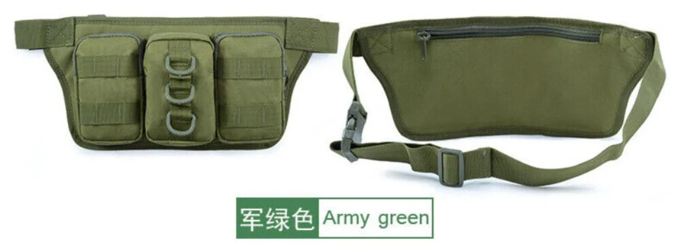Tactical Utility Waist Belt Bag Outdoor Military Hiking Camping Crossbody Hunting Climbing Men's Fanny Bag Waterproof Pack