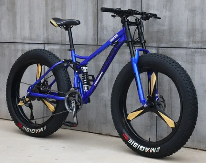 26inch Aluminum Alloy 4.0 Fat Bicycles Mountain Fat Bike / Five Blade  Fatbike Mountain Bike Disc Brakes Snow Bike