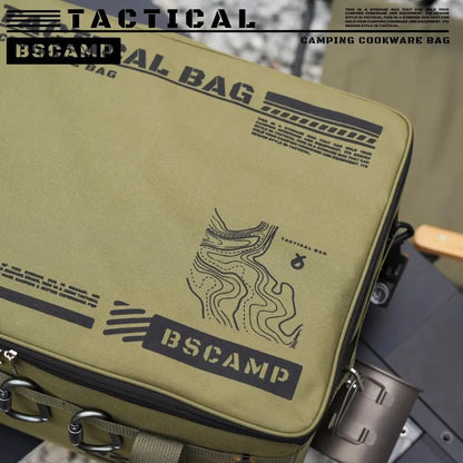 Outdoor Camping Storage Bag Large-capacity Folding Picnic Equipment Storage Box Tableware and Kitchenware Storage Box