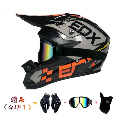 VGV Motocross Motorcycle Helmet Off-Road Helmet DOT certified Three Piece Giveaway Men Women Adult child Available all seasons