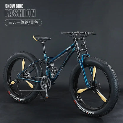 26inch Aluminum Alloy 4.0 Fat Bicycles Mountain Fat Bike / Five Blade  Fatbike Mountain Bike Disc Brakes Snow Bike