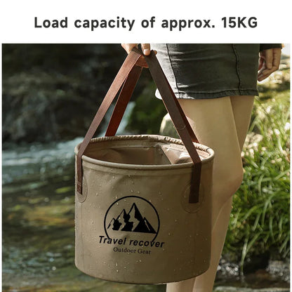 5L/10L/20L Car Folding Bucket Waterproof Foldable Sink Portable Travel Foldable Basin Camping Hiking Fishing Storage Bucket