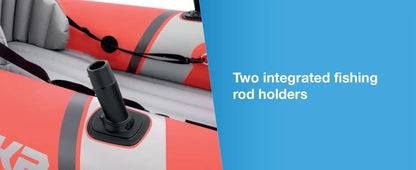Intex 68309EP Excursion Pro K2 Inflatable Kayak Set:Includes Deluxe 86" Kayak Paddles & High-Output Pump,SuperTough PVC,2-Person