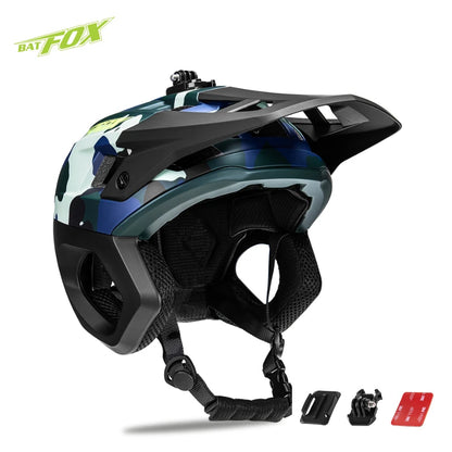 BATFOX Mountain bike helmet men's 3/4 bicycle helmet mtb casco outdoors sports cycling enduro helmet for bicycle casco ciclismo