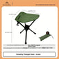Mountainhiker Ultralight Portable Folding Stool, Compact Outdoor Camping Chair, 360° Rotation, Picnic, Fishing, Camping Stool