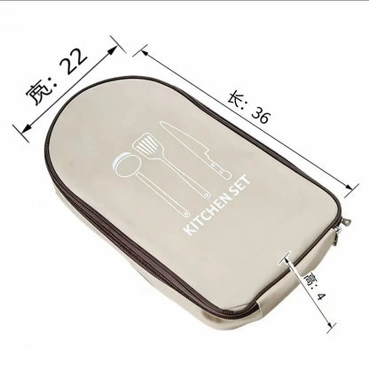 11-Piece Portable Camping Kitchen Utensil Set Multifunctional Outdoor Cooking Tools Kit with Carry Bag for Hiking Picnic BBQ