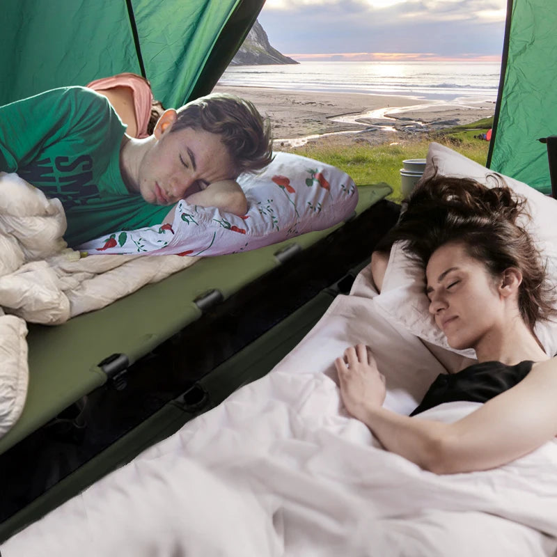 WESTTUNE Camping Cot Portable Folding Bed Outdoor Ultralight Compact Tent Bed for Camping Travel Backpacking Hiking Sleeping Cot