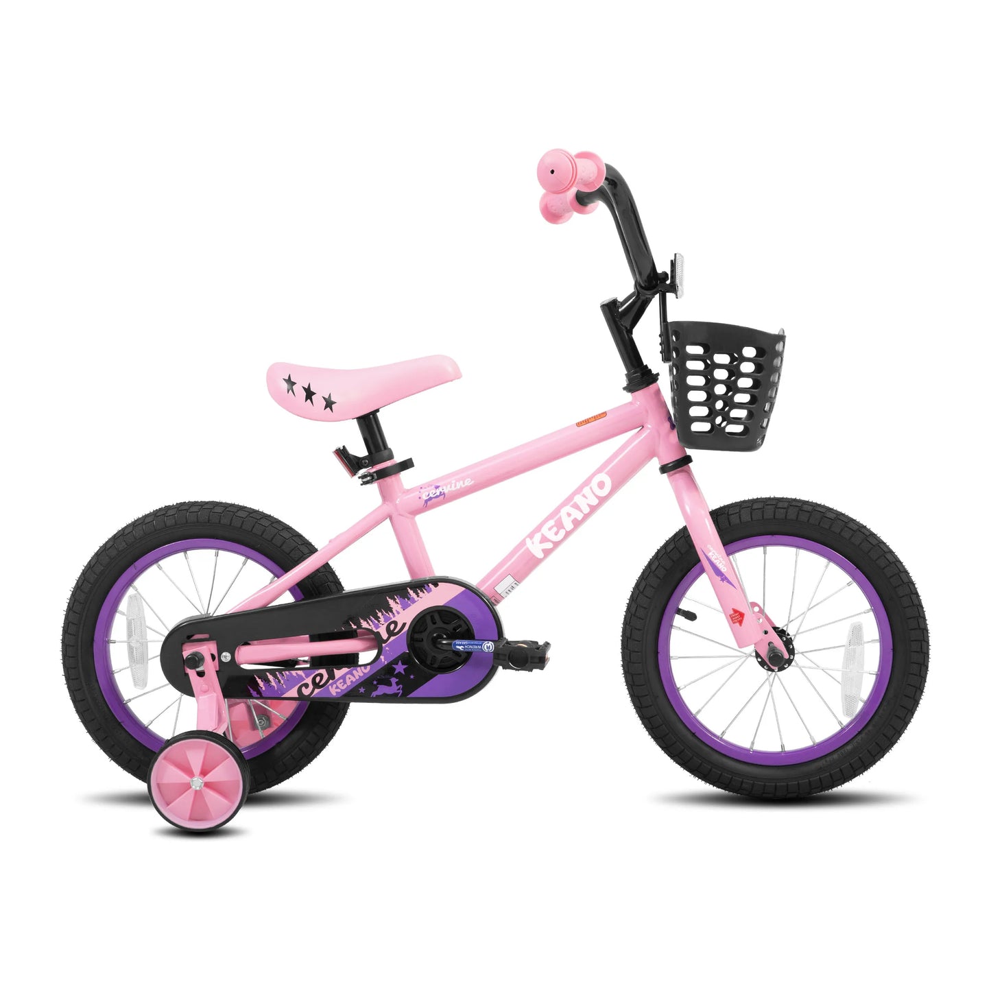 KEANO 14 16 20 Inch Kids Bike for Girls Ages 3-10 Years, Girls' Bikes with Training Wheels, Chain guard, Basket, Children's Bike