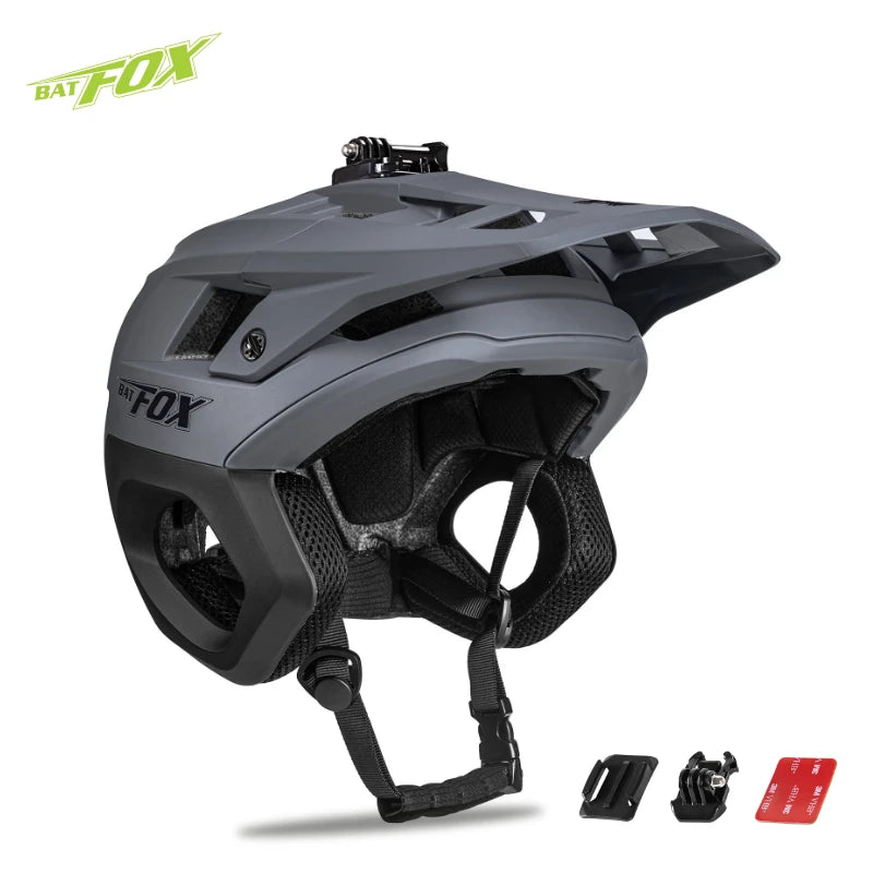 BATFOX Mountain bike helmet men's 3/4 bicycle helmet mtb casco outdoors sports cycling enduro helmet for bicycle casco ciclismo