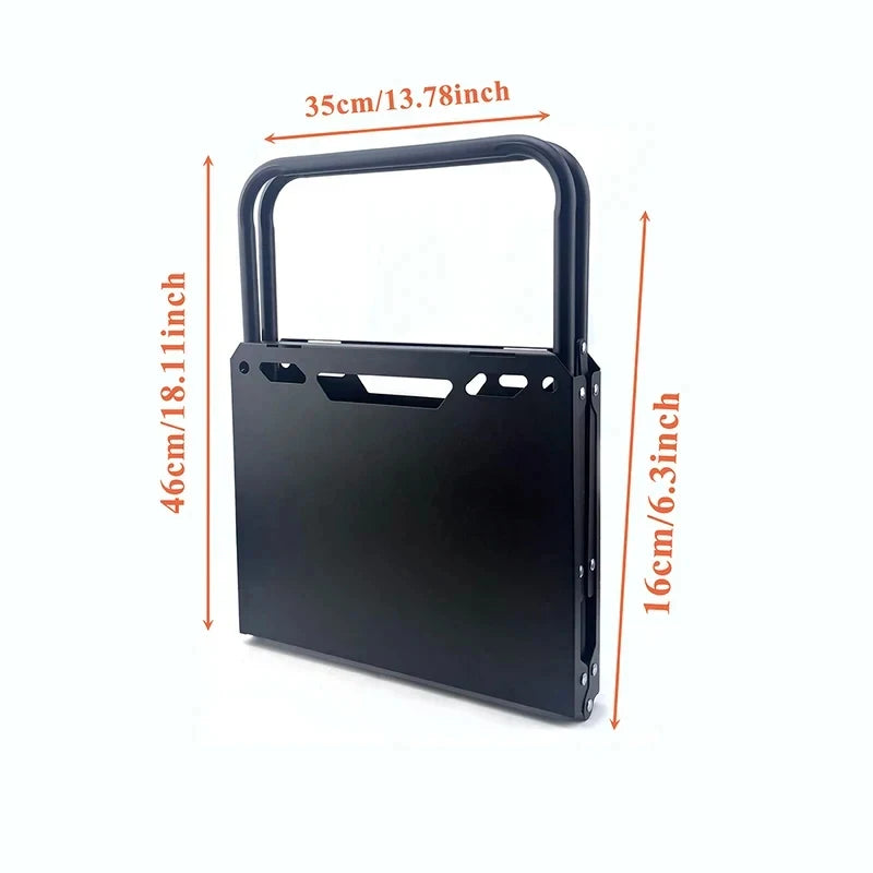 Foldable Lightweight Outdoor Table, Portable Picnic and Camping Table with Hollow Edge, Hangable Feature for Easy Carry