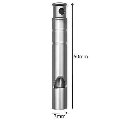 Titanium Emergency Survival Whistle with Lanyard - Ultralight Safety Whistle for Camping, Hiking & Outdoor Adventures