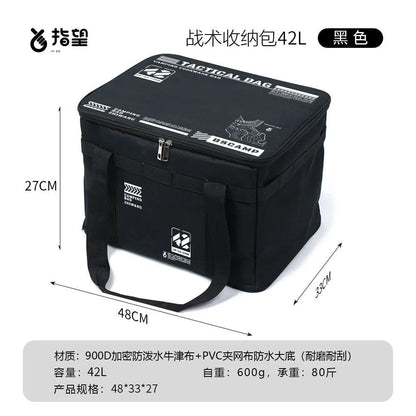 Outdoor Camping Storage Bag Large-capacity Folding Picnic Equipment Storage Box Tableware and Kitchenware Storage Box