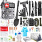Survival Kit, 251 Pcs Survival Gear First Aid Kit with Molle System Compatible Bag and Emergency Tent, Emergency Kit for Earthq
