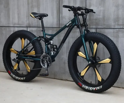 26inch Aluminum Alloy 4.0 Fat Bicycles Mountain Fat Bike / Five Blade  Fatbike Mountain Bike Disc Brakes Snow Bike