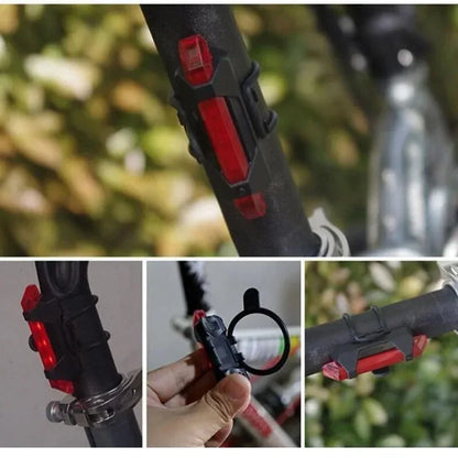 Bicycle Rear Light – Waterproof LED Warning Tail Light for Night Riding, Flashing Safety Light for MTB & Road Bike
