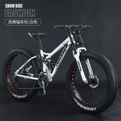 26inch Aluminum Alloy 4.0 Fat Bicycles Mountain Fat Bike / Five Blade  Fatbike Mountain Bike Disc Brakes Snow Bike