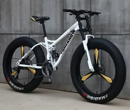 26inch Aluminum Alloy 4.0 Fat Bicycles Mountain Fat Bike / Five Blade  Fatbike Mountain Bike Disc Brakes Snow Bike