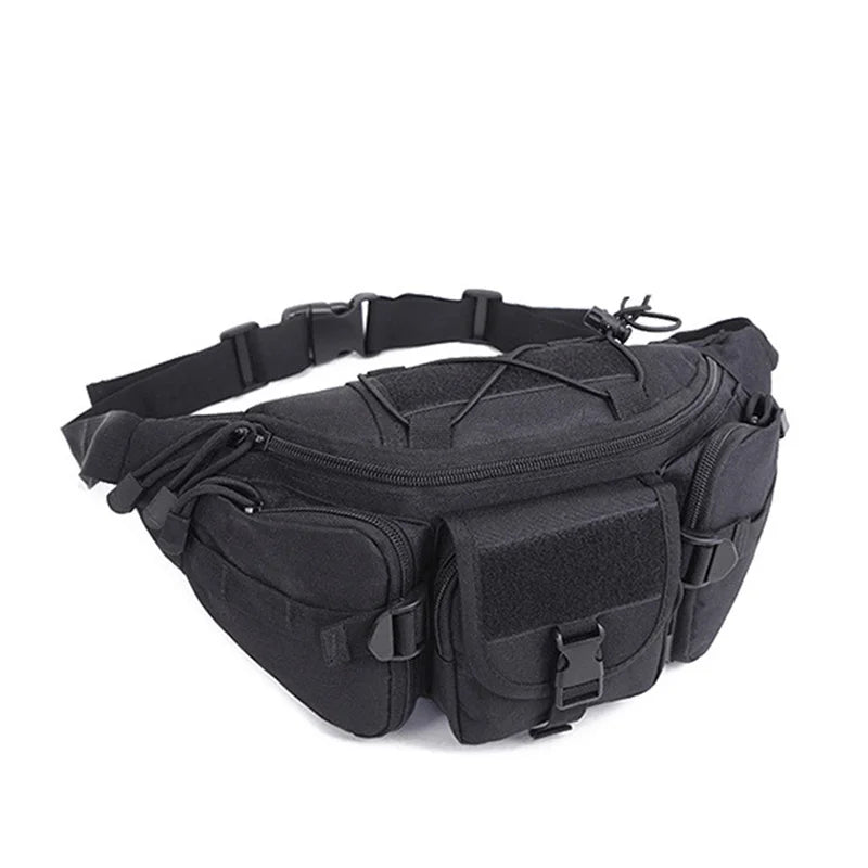 Outdoor Waist Bag Men's Tactical Waterproof Molle Camouflage Hunting Hiking Climbing Nylon Mobile Phone Belt Pack Combat Bags