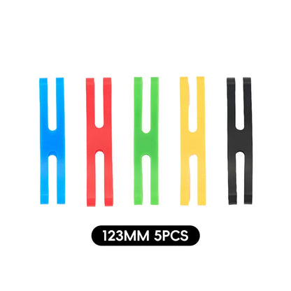 Outdoor Camping H Shape Silicone Straps Tableware Tying Bands 123/195MM High Elasticity Bands Lunch Box Dish Gift Packaging Ties