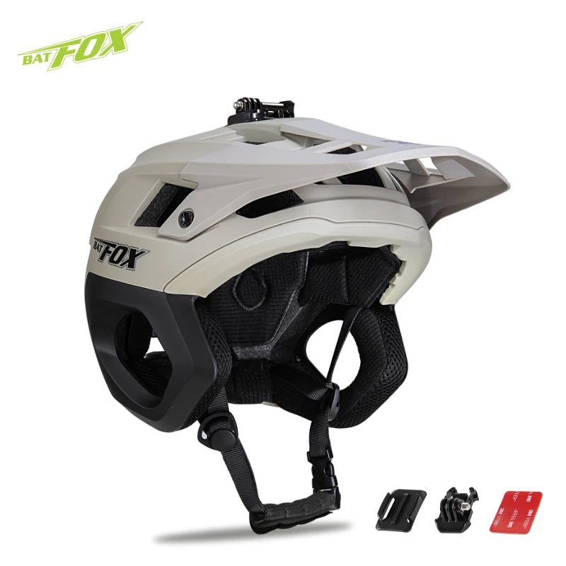 BATFOX Mountain bike helmet men's 3/4 bicycle helmet mtb casco outdoors sports cycling enduro helmet for bicycle casco ciclismo