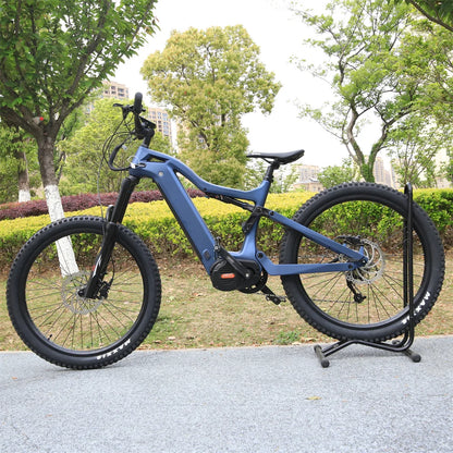 M620 29in 48v Mtb Bike Full Suspension Ebike Mid Drive Motor Carbon Fiber T700 Frame E Mountain Bike Lithium Battery 9-speed
