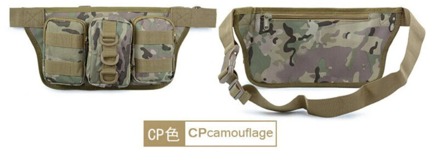 Tactical Utility Waist Belt Bag Outdoor Military Hiking Camping Crossbody Hunting Climbing Men's Fanny Bag Waterproof Pack