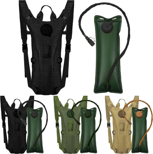 Sport Hydration Pack Backpack Water-proof Nylon Water Bag with 3 Liter Bladder for Hiking Cycling Climbing