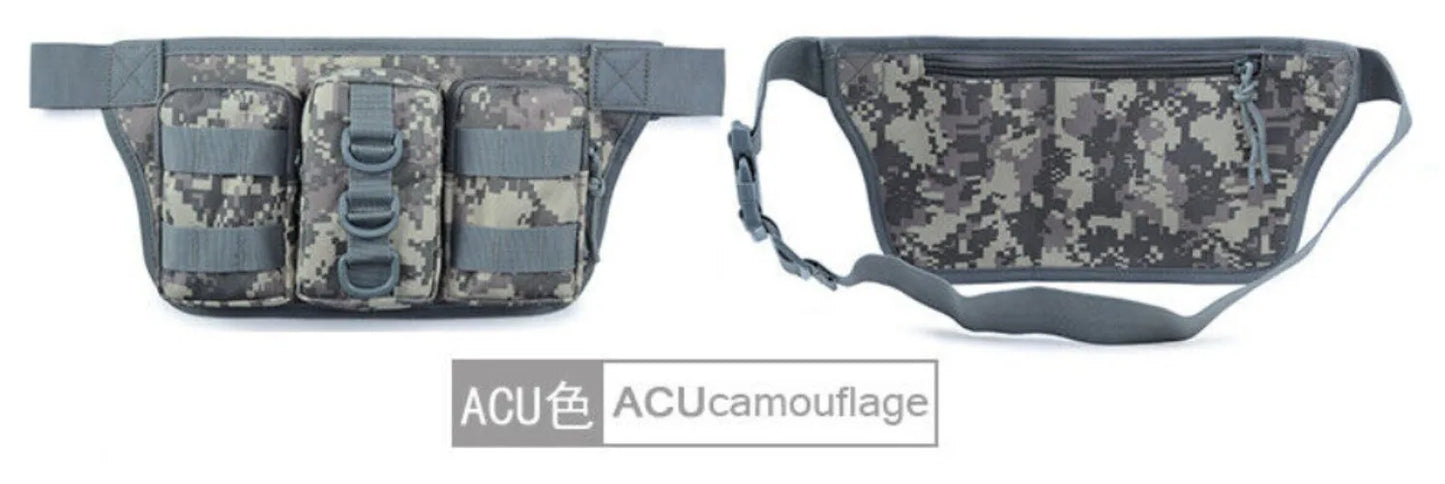 Tactical Utility Waist Belt Bag Outdoor Military Hiking Camping Crossbody Hunting Climbing Men's Fanny Bag Waterproof Pack