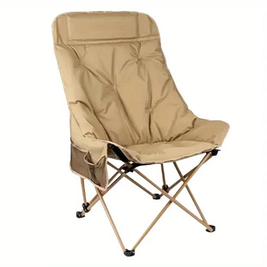 High back moon chair outdoor barbecue picnic dining table and chair set portable folding chair, camping chairs beach chair