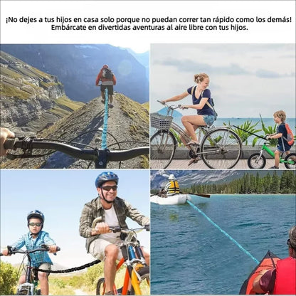 MTB Bike Towing Rope Trailer Rope Bicycle Traction Rope Nylon Traction Rope Parent-Child Outdoor Tool Cycling Safety Equipment