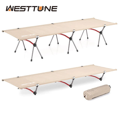 WESTTUNE marching bed, portable folding bed, ultra light aluminum alloy sleeping bed, outdoor camping and travel