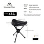 Mountainhiker Ultralight Portable Folding Stool, Compact Outdoor Camping Chair, 360° Rotation, Picnic, Fishing, Camping Stool