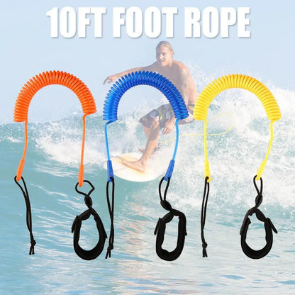 10ft Coiled Leash Kit Stand Up Paddleboarding