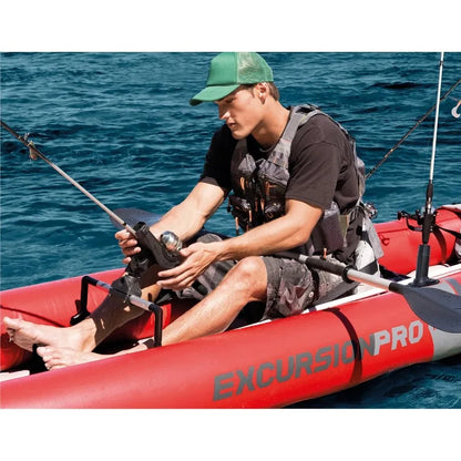 Intex 68309EP Excursion Pro K2 Inflatable Kayak Set:Includes Deluxe 86" Kayak Paddles & High-Output Pump,SuperTough PVC,2-Person