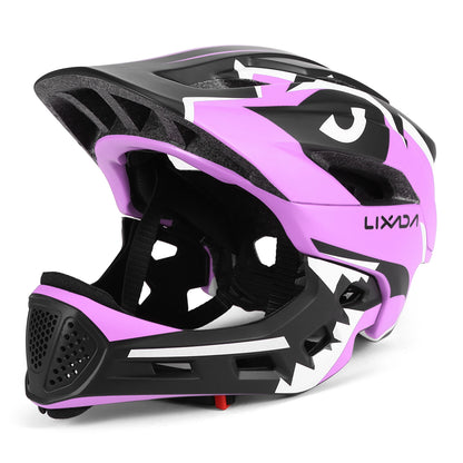 Kids Detachable Full Face Bike helmet Children's Sports Child Cycling mtb Motorcycle Skateboarding Roller Skating Helmet