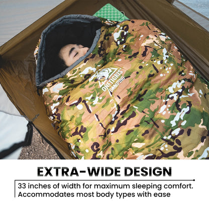 Camo Mummy Sleeping Bag 0~15C